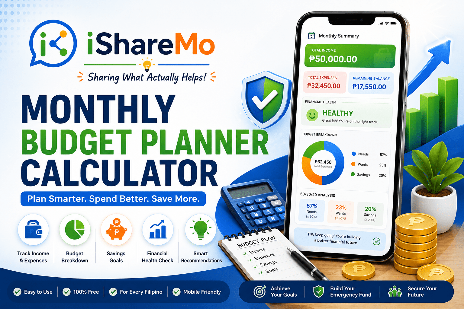 Monthly Budget Planner Calculator