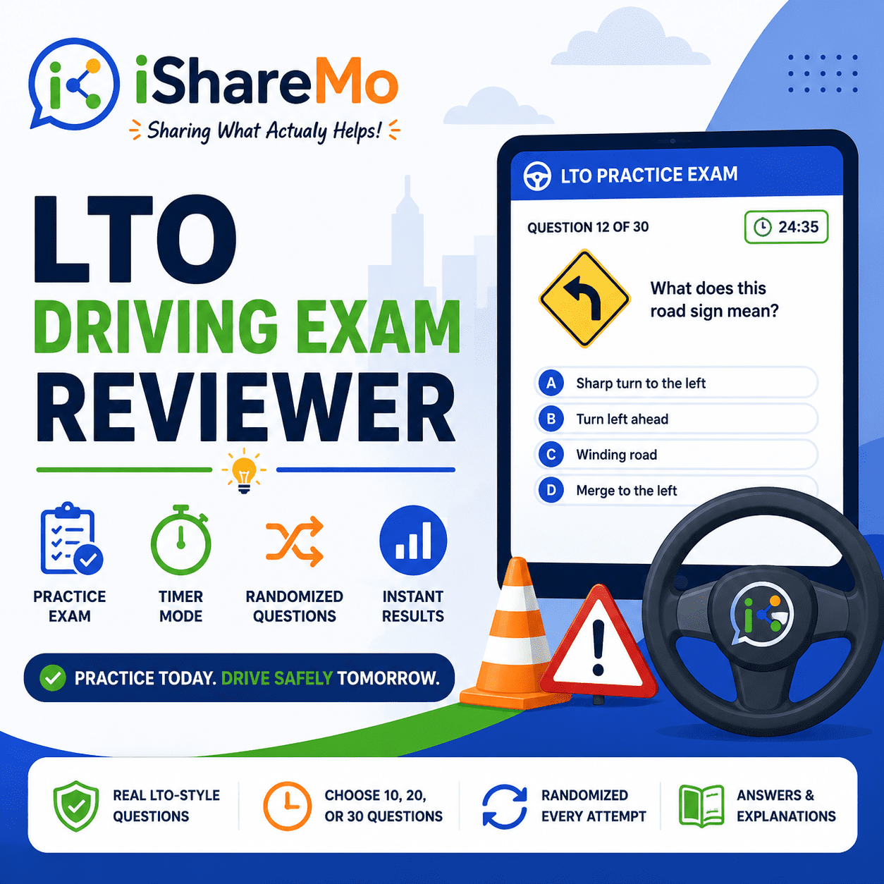 lto driving exam reviewer philippines