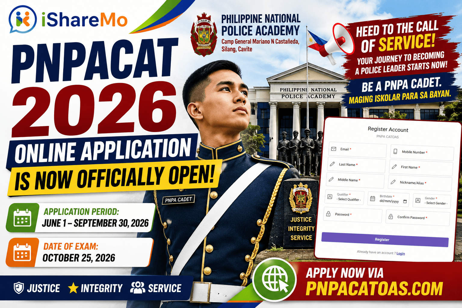 PNPA Cadet Admission Test 2026