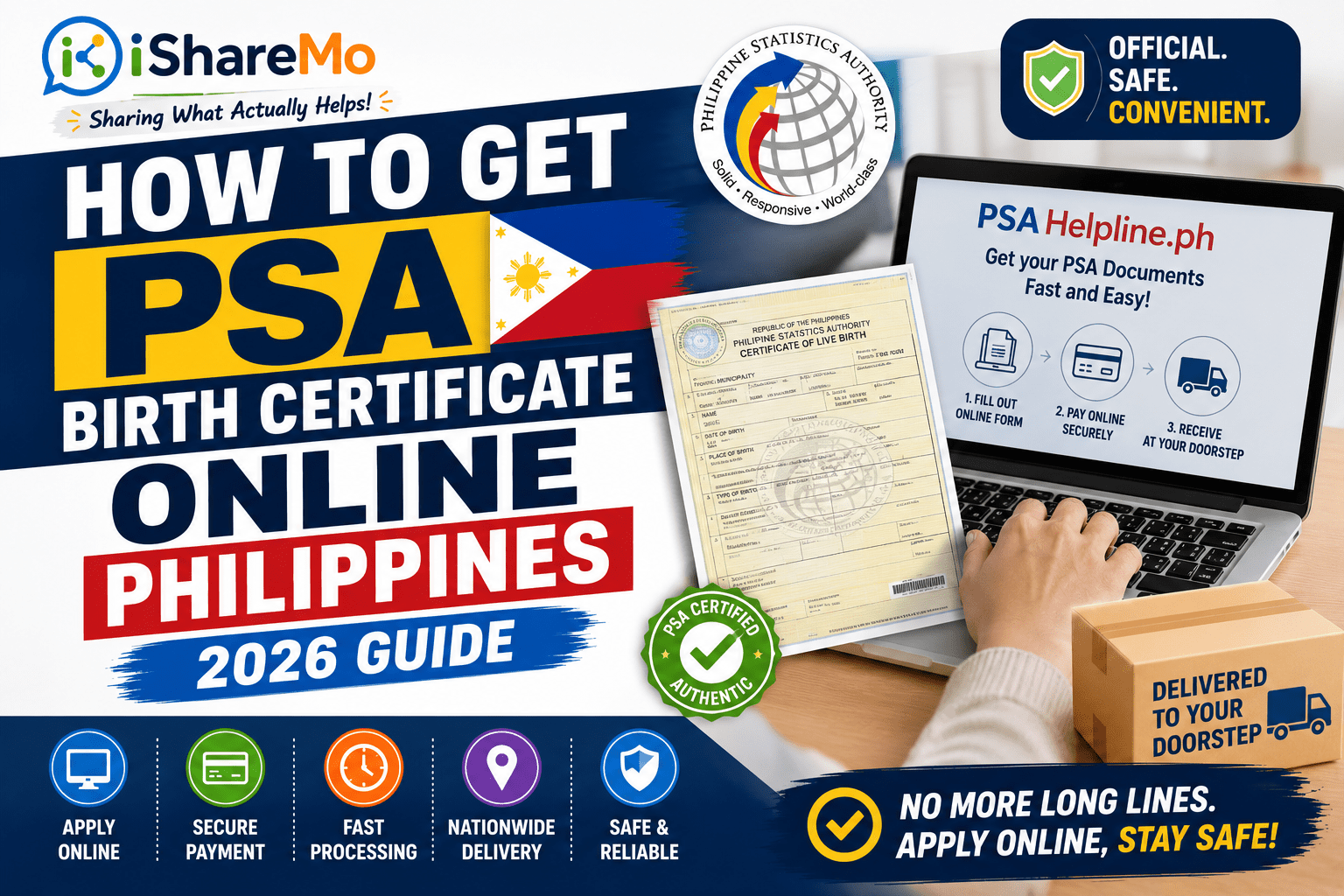 how to get psa birth certificate online philippines